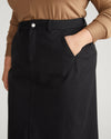 Stretch Twill Sahara Skirt - Black Image Thumbnmail #2