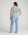 Mimi High Rise Split Hem Jeans 30 Inch - All Blue Image Thumbnmail #4