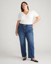 Mimi High Rise Split Hem Jeans 30 Inch - Midnight River Image Thumbnmail #2
