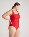 The Square Neck Swimsuit - Baywatch Red Image Thumbnmail #4