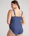 The Square Neck Swimsuit - Classic Navy Image Thumbnmail #3