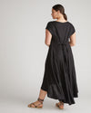 Sunset Linen Flounce Dress - Black Image Thumbnmail #4