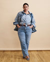 Mimi High Rise Split Hem Jeans 30 Inch - All Blue Image Thumbnmail #1