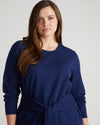 Varsity French Terry Tie Top - Cenote Image Thumbnmail #1