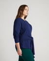 Varsity French Terry Tie Top - Cenote Image Thumbnmail #3