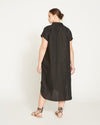 Dune Linen Shirtdress - Black Image Thumbnmail #6