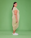 Iconic Geneva V-Neck Dress - Pistachio Image Thumbnmail #3