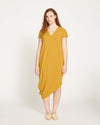 Iconic Geneva V-Neck Dress - Mustard Image Thumbnmail #2