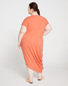 Iconic Geneva V-Neck Dress - Aperol Image Thumbnmail #4