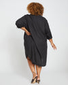 Seaside Linen Shirtdress - Black Image Thumbnmail #5