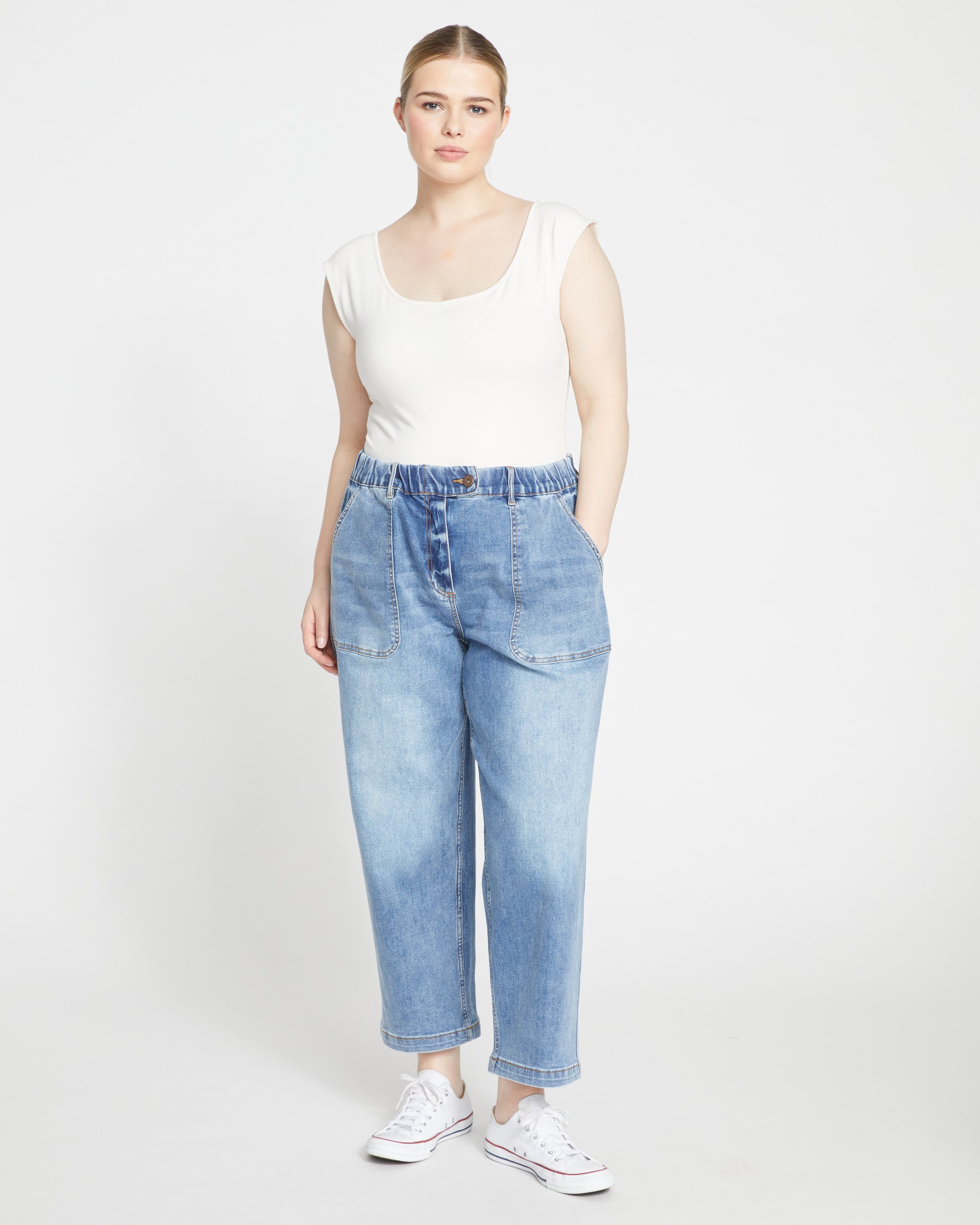 high HIGH-WAISTED PAPERBAG BAGGY JEANS Z1975 - Light blue, ZARA United  States
