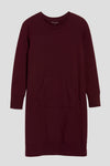 Bree Sweatshirt Dress - Black Cherry Image Thumbnmail #2