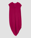 Iconic Geneva V-Neck Dress - Berry Image Thumbnmail #3